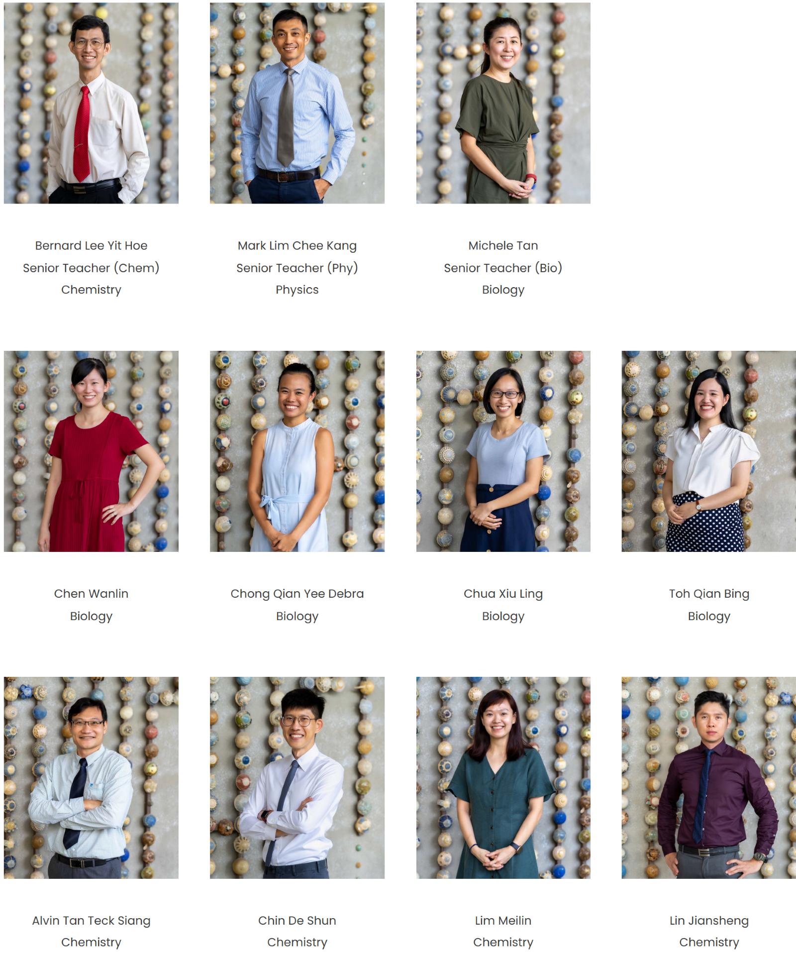 Science Department Staff